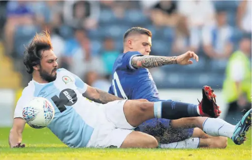  ?? Nick Potts ?? Blackburn Rovers’ Bradley Dack impressed against Sheffield Wednesday along with strike partner Danny Graham