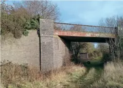  ?? MCT ?? Reprieved: Bridge 1711 north of County School station, which the Mid-Norfolk Railway would have to pass beneath in order to reach Fakenham.