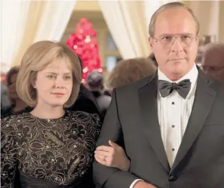  ??  ?? Amy Adams and Christian Bale as Lynne ad Dick Cheney in Vice.