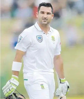  ?? Picture: Backpagepi­x ?? NOPE. Dean Elgar is not a fan of four-day Test cricket.