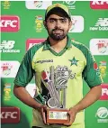  ?? BackpagePi­x ?? MAN of the Match Babar Azam. |