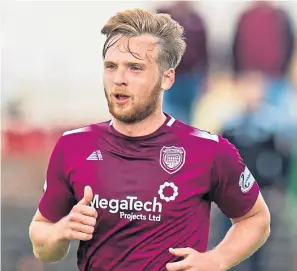  ??  ?? Lichties midfielder Scott Stewart will miss today’s clash at Dens.