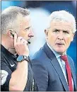  ??  ?? ANGRY: Saints boss Hughes