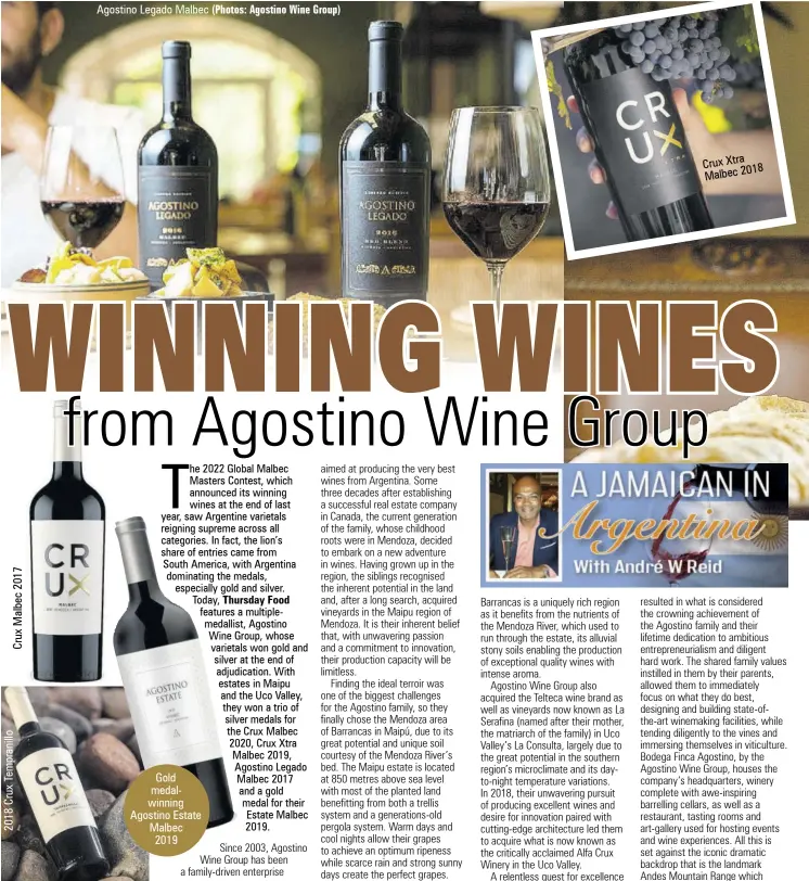  ?? ?? Gold medalwinni­ng Agostino Estate Malbec 2019