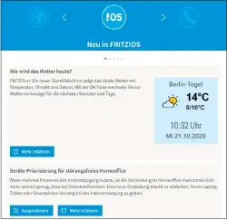  ??  ?? Beim neuen Fritz-os stehen diesmal praktische Funktionen und eine einfachere Bedienung im Vordergrun­d – für Fritzbox, Fritzfon und Fritz-dect-geräte.