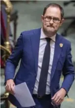  ?? FOTO BELGA ?? Minister van Justitie Vincent Van Quickenbor­ne. “Duizenden slachtoffe­rs blijven vermoedeli­jk onder de radar.”