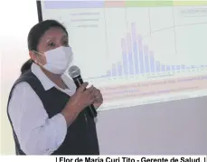  ??  ?? | Flor de María Curi Tito - Gerente de Salud. |