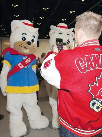  ?? DARREN MAKOWICHUK ?? Hundreds came out to support the Yes vote and rally for the 2026 Winter Olympics at the Calgary Telus Convention Centre on Monday.