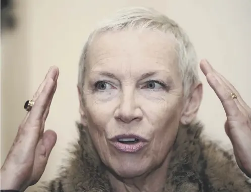  ??  ?? 0 Annie Lennox was speaking on Skunk Anansie singer Skin’s podcast