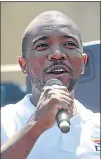  ??  ?? DA LEADER MMUSI MAIMANE