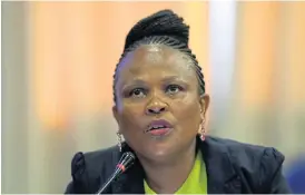  ?? /Esa Alexander/ Sunday Times ?? Empowered: Public protector Busisiwe Mkhwebane denies that her summons of Pravin Gordhan was meant to coincide with his testimony before the Zondo commission.