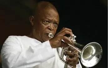  ?? JEFF CHRISTENSE­N/THE ASSOCIATED PRESS FILE PHOTO ?? Hugh Masekela, seen during the 2006 New Orleans Jazz and Heritage Festival, has died of cancer.