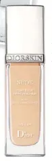  ??  ?? “It never leaves you looking ‘made-up’.” Dior Diorskin Nude Foundation, RM158