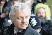  ?? Kirsty Wiggleswor­th
AP ?? WIKILEAKS FOUNDER Julian Assange, shown at court in London in 2012, says he fears he would be extradited to the U.S. to face espionage charges.