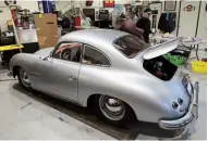  ??  ?? Right: Among the projects seen at Liberty Motorsport­s was this lovely 1956 356A/1600 Reutter model