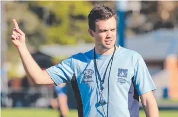  ?? Picture: PETER RISTEVSKI ?? Geelong Falcons coach Dan O'Keefe was rapt with the work of Brayden Ham.