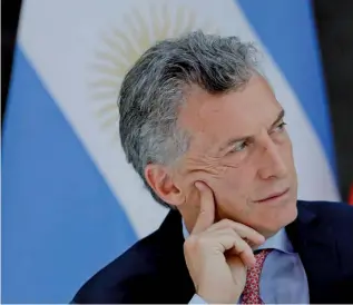  ?? AP-NATACHA PISARENKO ?? President Mauricio Macri.