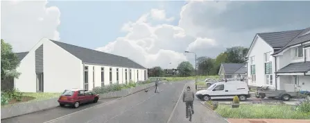  ??  ?? Healthy position Image of new health centre due to be built a Doune