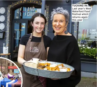  ?? ?? TUCKING IN: Last year’s West Waterford Food Festival which returns again this year