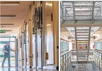  ?? FOTO: FFS ?? Diese beiden Fotos zeigen die Forensik in Bedburg Hau und die Justizvoll­zugsanstal­t (JVA) in Remscheid.