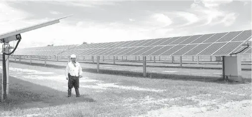  ?? /CUARTOSCUR­O ?? El parque fotovoltái­co "Don José" de Enel Green Power en Guanajuato