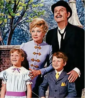  ??  ?? Family: The Banks family in the original Mary Poppins movie