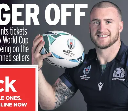  ??  ?? TRY GUY Stuart Hogg is ready for Scotland’s World Cup clash against Ireland on Sunday