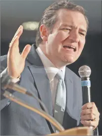  ?? AP PHOTO ?? Texas Republican Sen. Ted Cruz