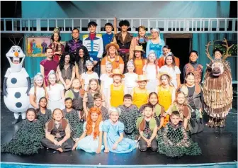  ?? Photo / Supplied ?? The extremely talented cast of LPAS’s latest youth production - Frozen Jnr - which had a very successful season in April/May 2022.