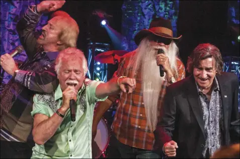  ?? ?? The Oak Ridge Boys - Duane Allen, Joe Bonsall, William Allen Golden and Richard Sterban - are
coming to Lima Oct. 24