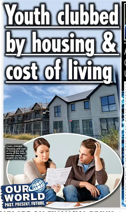  ?? ?? CHALLENGES: Housing and cost of living are just some of the main worries young people are facing
SUPPORT: Footballer Dele