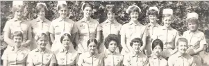  ??  ?? Mirabitur, who began her training in 1966, joined nurses from across the world