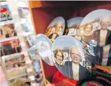  ??  ?? The Plains, Ga., general store sells memorabili­a of former president Jimmy Carter and scoops of peanut butter ice cream.