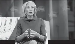  ?? The Associated Press ?? EDUCATION SECRETARY: Education Secretary Betsy DeVos speaks on Feb. 22 during the Conservati­ve Political Action Conference (CPAC) at National Harbor, Md. The for-profit college industry is struggling under the weight of declining enrollment, stiff...