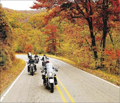  ?? (File Photo) ?? The Pig Trail Scenic Byway is one of the best places to look for fall foliage in Arkansas.