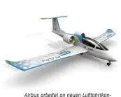  ??  ?? Airbus arbeitet an neuen Luftfahrtk­onzepten. Miniaturis­ierung und Elektroant­rieb stehen dabei im Fokus. Der E-Fan ist ein erster Prototyp.