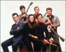  ?? ?? The core cast of the wholesome 1996 hit “That Thing You Do!” consists of Tom Hanks, Johnathan Schaech, Liv Tyler, Ethan Embry, Tom Everett Scott and Steve Zahn.