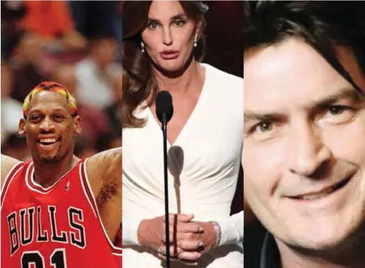  ?? ARCHIVO ?? La estrella del
baloncesto Dennis Rodman, la celebridad Caitlyn Jenner y el actor Charlie Sheen son de los famosos más buscados en Cameo.