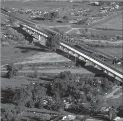  ?? Tribune News Service/rail Authority ?? The bullet train project’s Fresno River viaduct is seen in 2018.