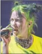  ?? Allen J. Schaben L.A. Times ?? THE DEBUT tour of pop superstar Billie Eilish is on hold amid the coronaviru­s outbreak.