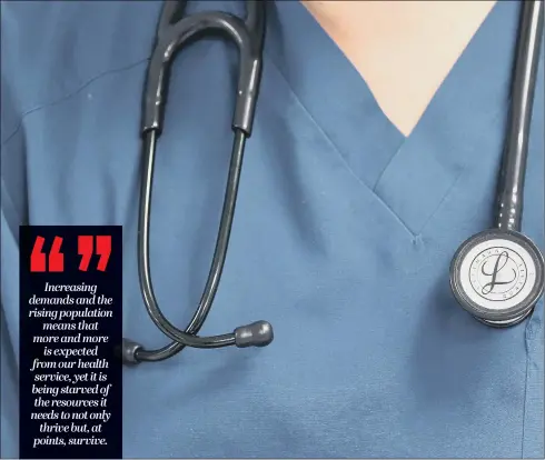  ??  ?? The NHS will turn 70 on Thursday, but only through long-term planning and adequate funding and staffing can it continue to meets its founding principles.