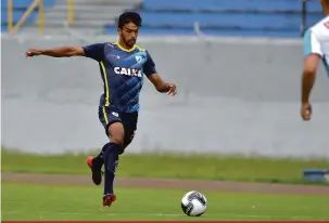  ?? Gustavo Oliveira/Londrina Esporte Clube ?? Lucas Áfrico jogará na lateral-esquerda no lugar de Felipe, que está com caxumba