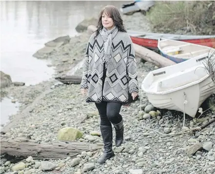  ??  ?? Ladysmith artist Mya DeRyan, 52, was saved after she jumped off a B.C. Ferries vessel on Oct. 30.