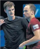  ??  ?? VICTORS: Murray, left, with Soares