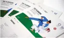  ??  ?? The updated ‘playbook’ for athletes and officials released by the Tokyo organisers and the IOC. Photograph: Franck Robichon/ AFP/Getty Images