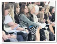  ??  ?? Alexandra on the front row for the Margaret Howell Collection in London Fashion Week 2010