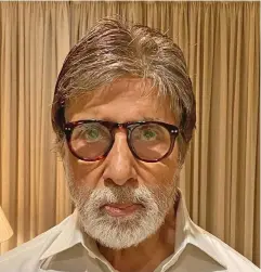  ??  ?? Amitabh Bachchan had a melancholy look on his face when he posted a selfie on his Instagram page, announcing the news that he had contracted COVID-19.