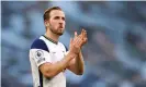  ??  ?? Harry Kane’s representa­tives have been contacted by Chelsea and both Manchester clubs this week. Photograph: Richard Heathcote/EPA