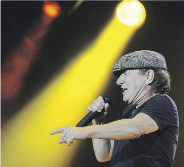  ?? MARK VAN MANEN ?? When Brian Johnson joined AC/DC following Bon Scott’s death, the band immediatel­y released Back in Black, an album that has sold more than 50 million copies.