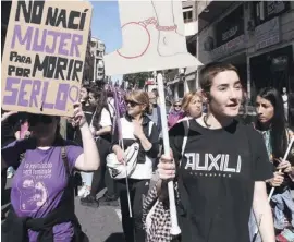  ?? Foto: Joaquín de Haro Rodríguez ?? Frauen klagen Missstände an.